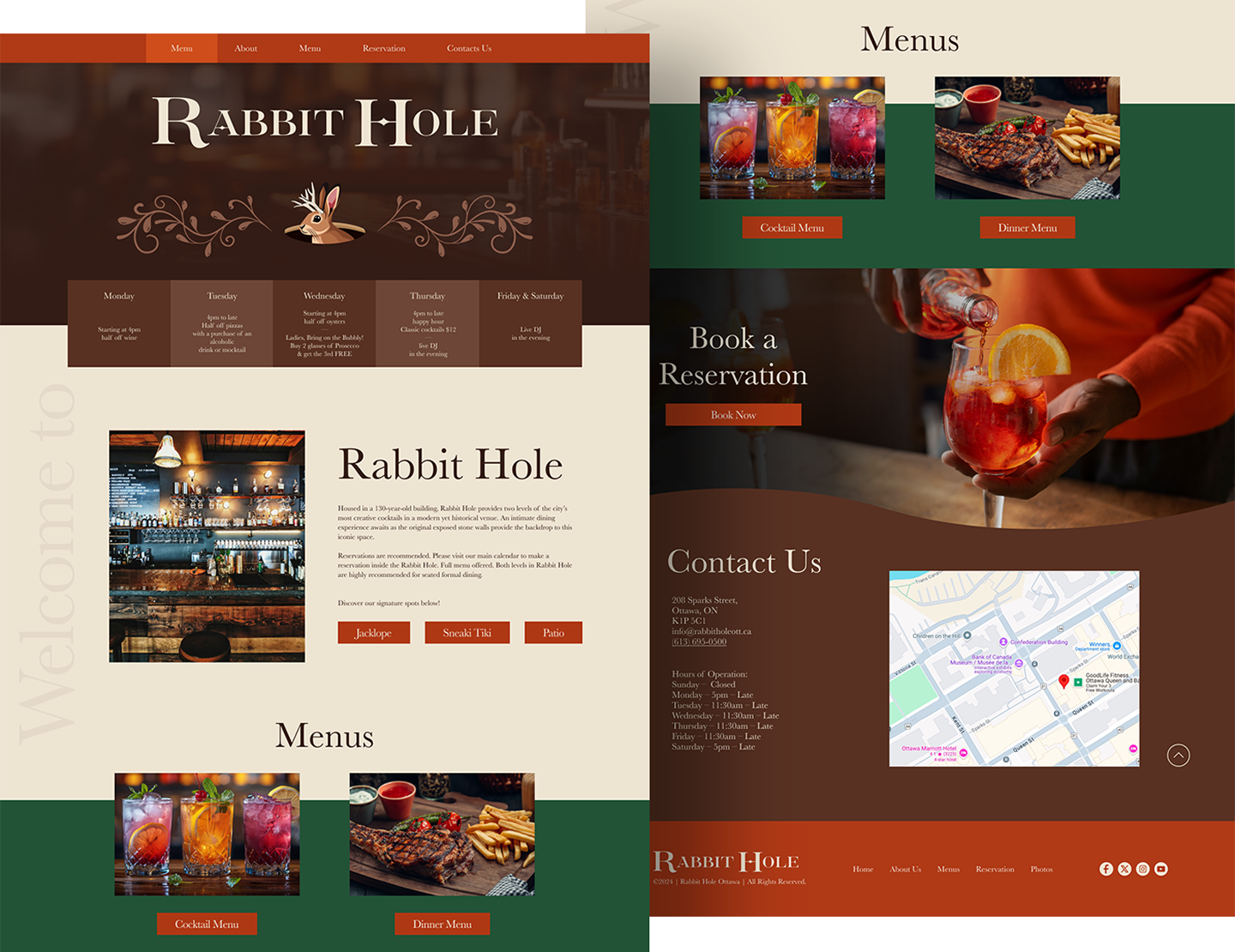 Rabbit Hole Website Design