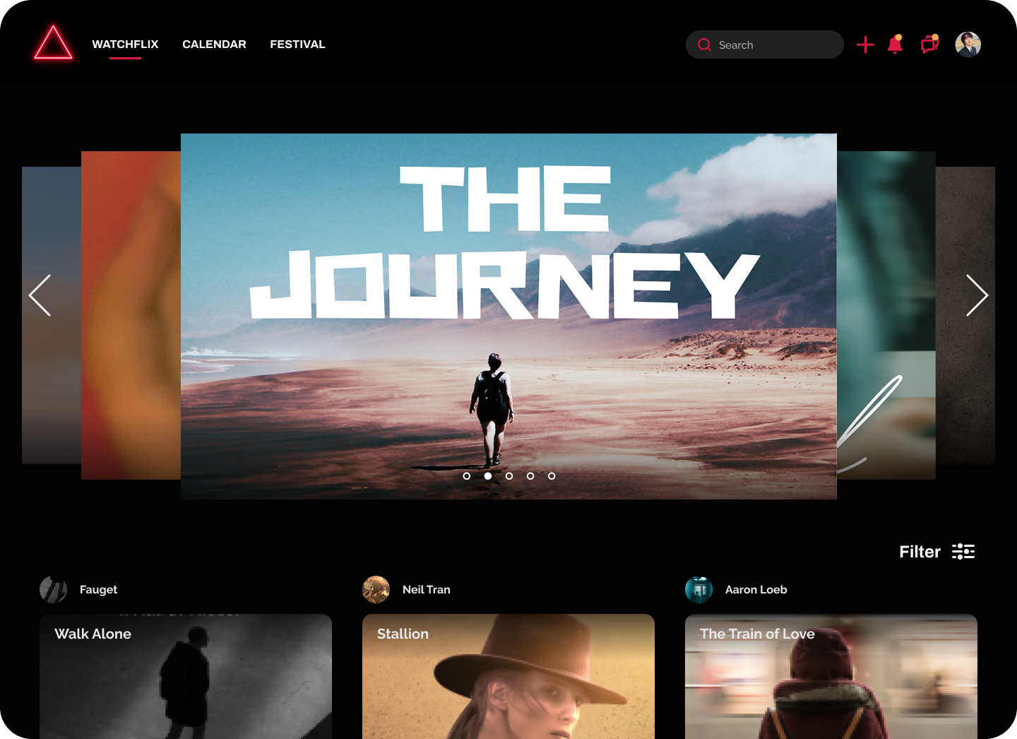 Pyralume Watchflix Interface